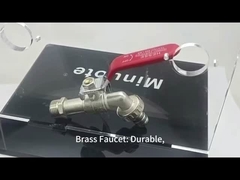 3 / 4 ή 1/2 ίντσες μπρούντζης βαλβίδα μπάλα κήπο βρύση εξωτερική βαλβίδα Bibcock